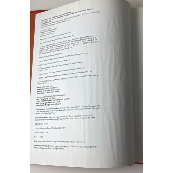 Taste of Home's Favorite Brand Name Recipes Lot Of 3 Books, 2003, 2004, 2005 - Picture 12 of 16